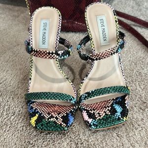 Steve Madden snakeskin heels